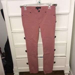Pink stretch pants